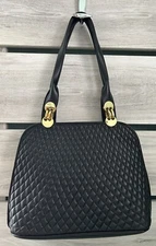 Acushla Satchel Shoulder Bag Soft Black Calf Leather