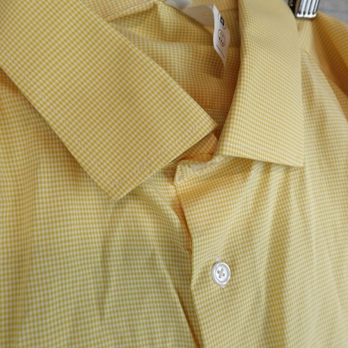 State & Liberty Dress Shirt Mens XL Yellow Long Sleeve Performance Button Up