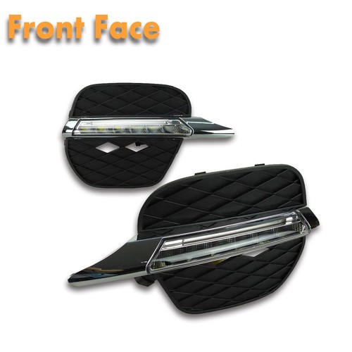1Set LED Daytime Running DRL Light w/Fog Lamp Cover for BMW X5 E70 LCI 2011-2012 - Picture 3 of 11