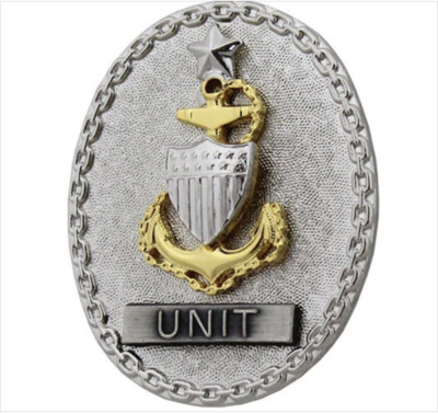 GENUINE U.S. COAST GUARD BADGE: ENLISTED ADVISOR E8 UNIT: SENIOR - REGULATION SI