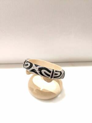 Pure 925 Sterling Silver 2.85 Carat Cubic Zirconia and Black Pure 925 Sterling Silver 2.85 Carat Cubic Zirconia and Black