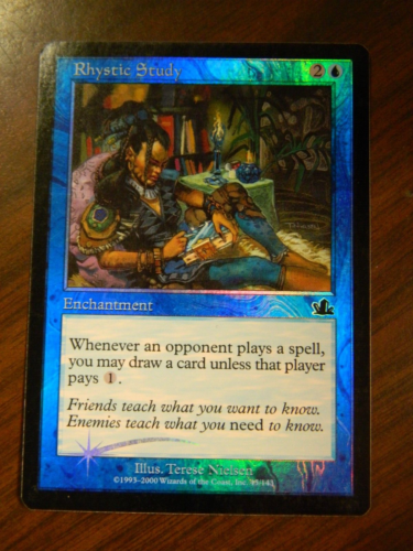 MTG Prophecy FOIL Rhystic Study Unplayed Excellent - NM - Picture 1 of 2