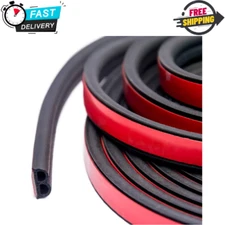 33Ft Car Weather Stripping B-Shape Door Seal Strip,Universal Self-Adhesive Autom