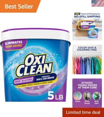 5 lb Oxygen-Based Odor & Stain Remover Powder   Chlorine-Free Cleaning Solution