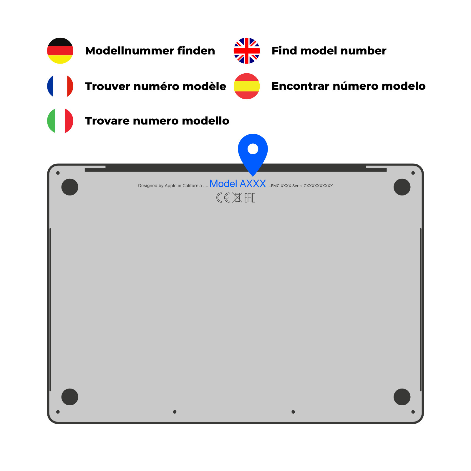 Tasto di ricambio per MacBook (2019-2020) A2141 A2251 A2289 pulsante cerniera layout CH foto 5