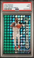 2022 MOSAIC KYRIE IRVING GIVE AND GO GREEN PRIZM SP MAVERICKS #12 PSA 9 POP 2 🔥