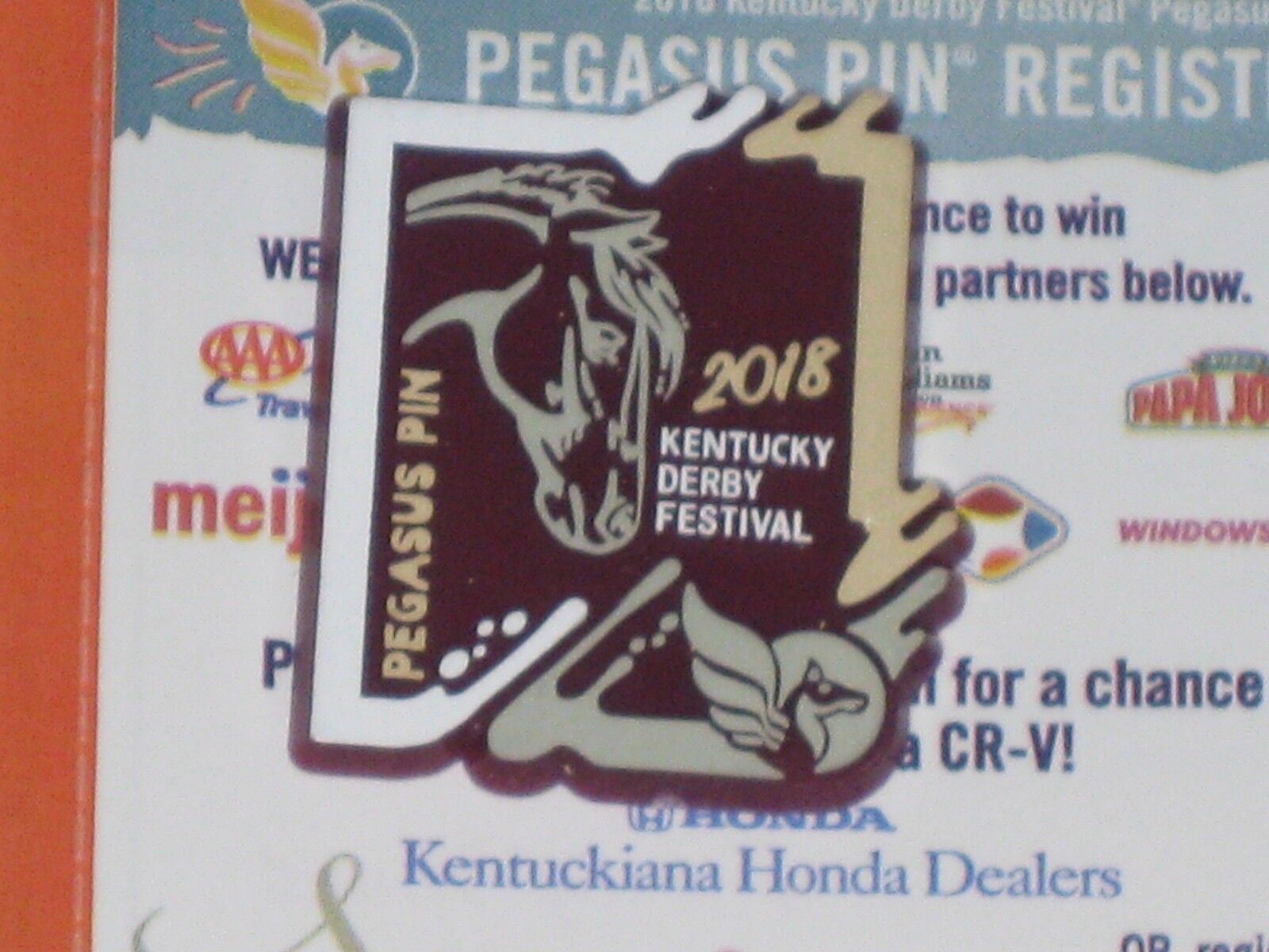 2018 Kentucky Derby Festival Pegasus Pin