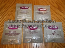 Lalvin Wine Yeast, 10 Packs Per Sale, YOUR CHOICE!!!
