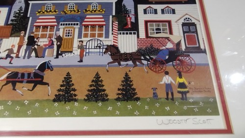 Jane Wooster Scott " The Domino Game" framed picture,artist signed,23 x 21! - Picture 9 of 15