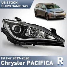 Halogen Projector Headlight For Chrysler Pacifica 2017-2020 w/ LED DRL Passenger