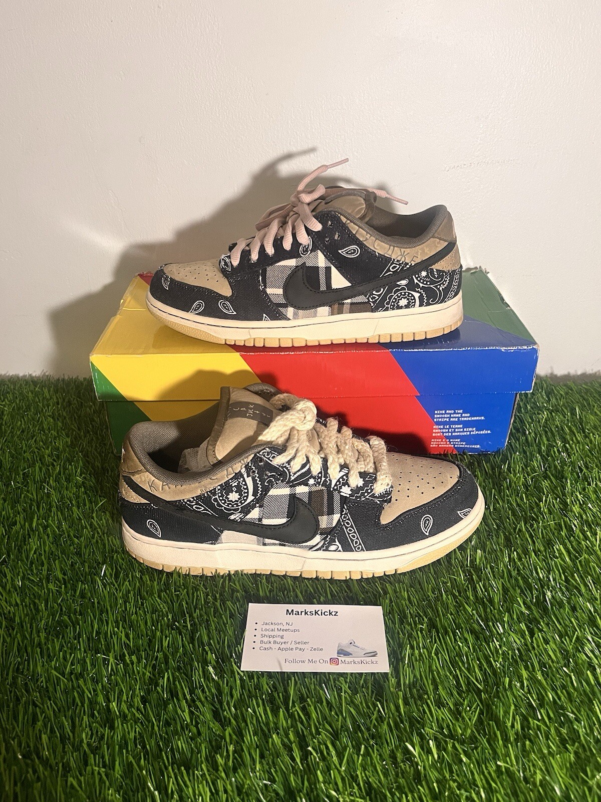 Size 7.5 - Nike Dunk Low Premium QS SB x Travis Scott Cactus Jack
