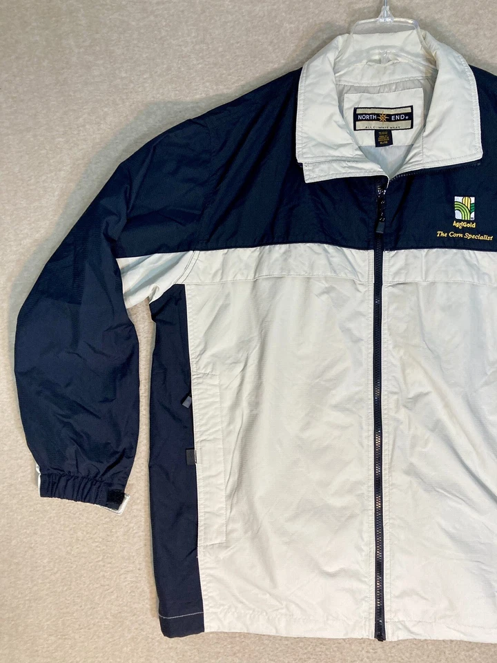 AgriGold Jacket Men’s XL Full Zip Pockets North End Light Weight Black & Tan - Image 3 of 4