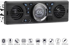 Universal 1 Din 12V In-Dash Car Radio Audio Player Built-In 2 Speaker Stereo FM
