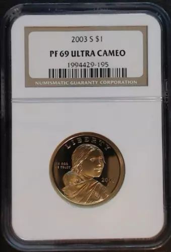2003-S Sacagawea Dollar $1 NGC PF69 Ultra Cameo
