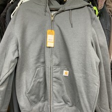 Carhartt Heavyweight Zipper Hooded Fleece Jacket - Carbon Heather, XL