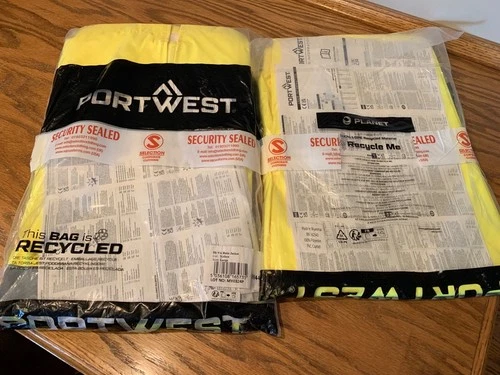NEW Portwest Hi-Vis Yellow H440 Rain Suit Jacket & H441 Pants Trousers Large image 4