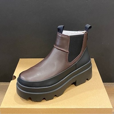 UGG Women's Brisbane Chelsea Burnt Cedar Ankle Boots Bootie Shoes 9.5 NEW
