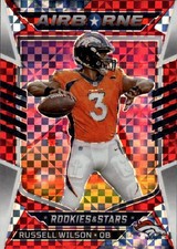 2022 Panini Rookies & Stars Russell Wilson #AI-9 Airborne Red Plaid Denver 30K