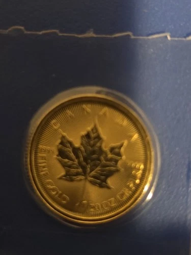 2024 Canadian Gold Maple Leaf 1/20 oz — photo from the most recent tracked eBay sale