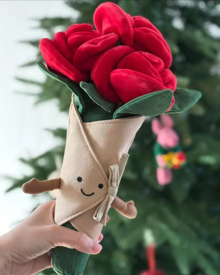 2025 Brand New JellyCat Amuseable Rose Bouquet soft toy 30cm- UK HOT SALE - Image 2 of 4