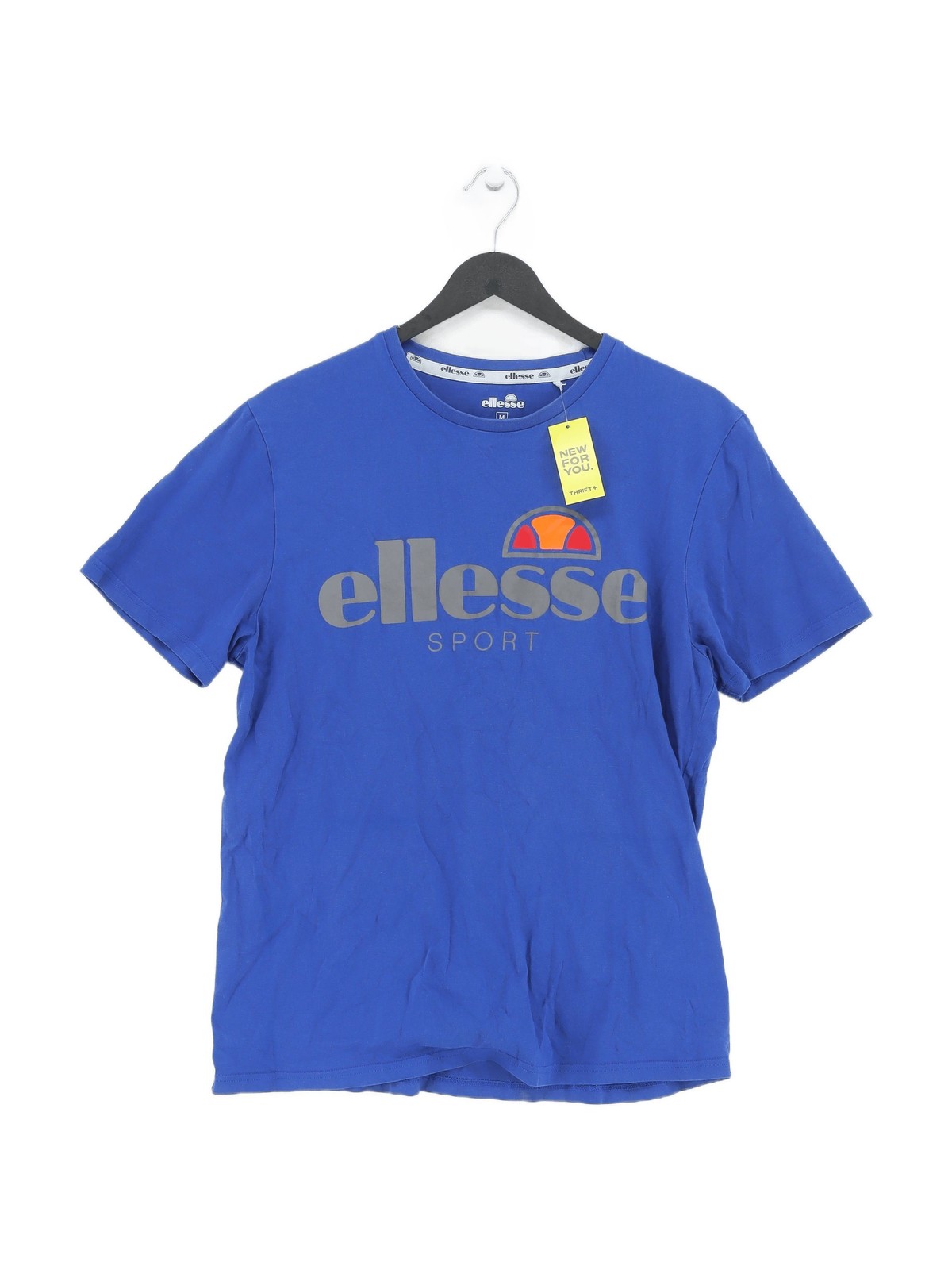 T shirt uomo Ellesse M blu 100% altra basic