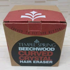 Temple Spring BEECHWOOD Curved Crystal Hair Remover Eraser Painless Hair Removal