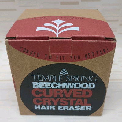 Temple Spring BEECHWOOD Curved Crystal Hair Remover Eraser Painless Hair Removal