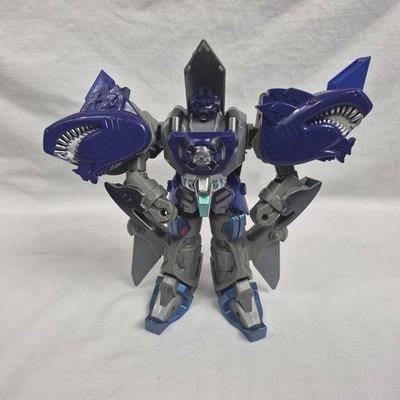 Vintage Sunco Winged Samurai Blue Eagle Transforming Robot Loose Action Figure