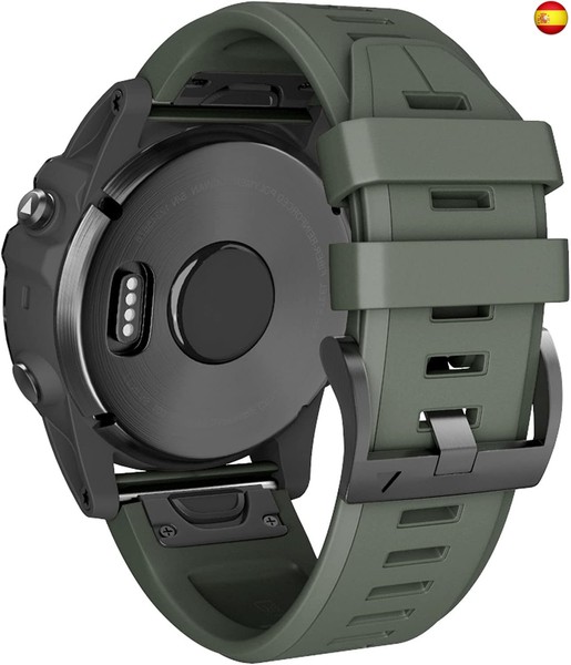 ANBEST 22mm Correa de Reloj de Silicona para Fenix ??5, Correa de Silicona de