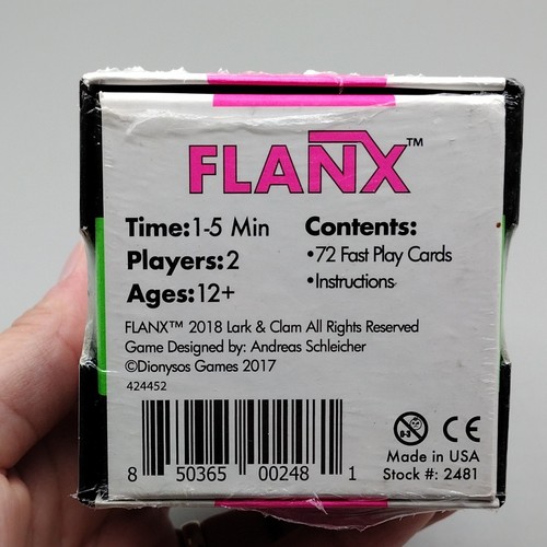 FlanX 72 Fast Play Card Board Game Age 12+ Brand New Cards Factory Sealed - Picture 5 of 7