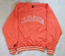 VINTAGE STARTER CLASSIC ORANGE CLEMSON TIGERS PULLOVER JERSEY SIZE XL