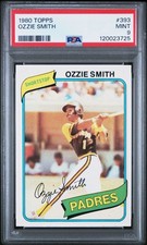 1980 Topps Baseball #393 Ozzie Smith PSA 9