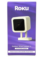Roku Outdoor Home Security Camera HD Night Vision 90-Day Subscription Included