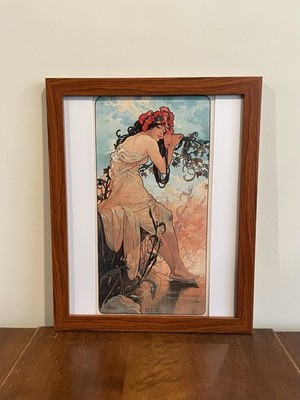 Alphonse Mucha Summer Framed Print Seasons Art Nouveau 12x15 Ete Wall Art