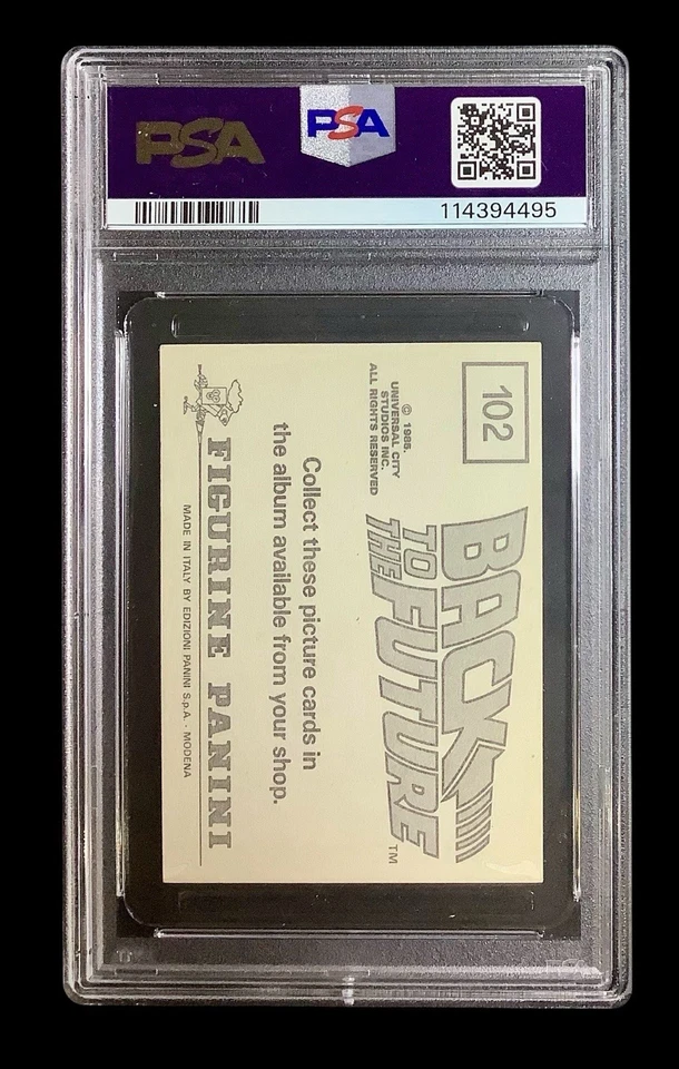 1985 panini back to the future 102 dave, linda & marty mcfly; family photo PSA 6 - Image 4 of 4