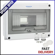 8 Way Circuit Breaker MCB Distribution Protection Box with DIN Rail