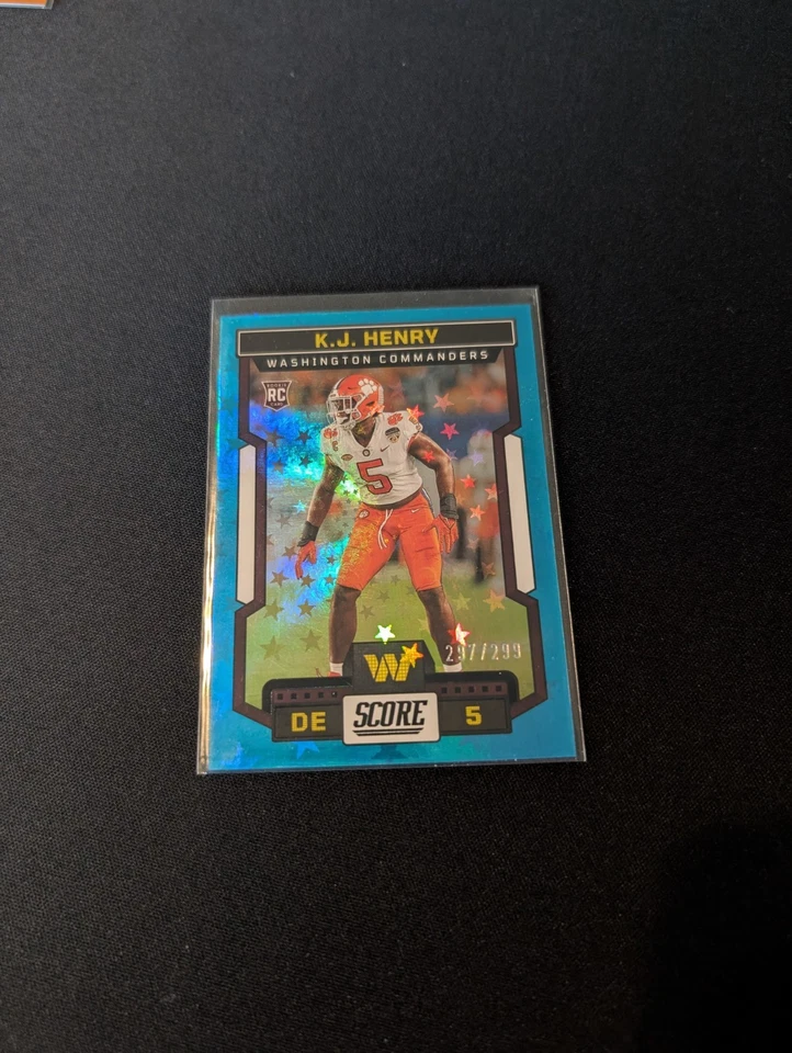 2023 Score - Rookies K.J. Henry #393 Stars /299 (RC) - Image 3 of 3