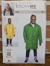 Know Me by mimi G ME2059 Sewing Pattern Men's Lined Coat 2 Styles 48-50-52-54-56