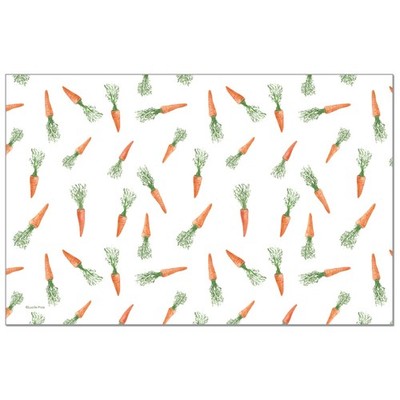 Carrot Toss 24 Sheet Reusable Premium Paper Stock Placemats Made in The USA