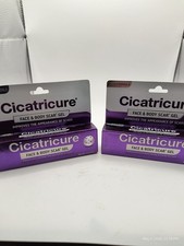 Cicatricure Face And Body Scar Gel 1.0 oz 28g Sealed 2 Boxes Remove Scars
