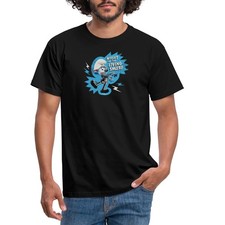 Schlümpfe Spruch Und Schlumpf In Skelettkostüm Männer T-Shirt
