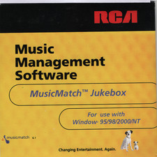RCA MusicMatch Jukebox Software Installation CD-ROM Windows 95 98 2000 NT 2001