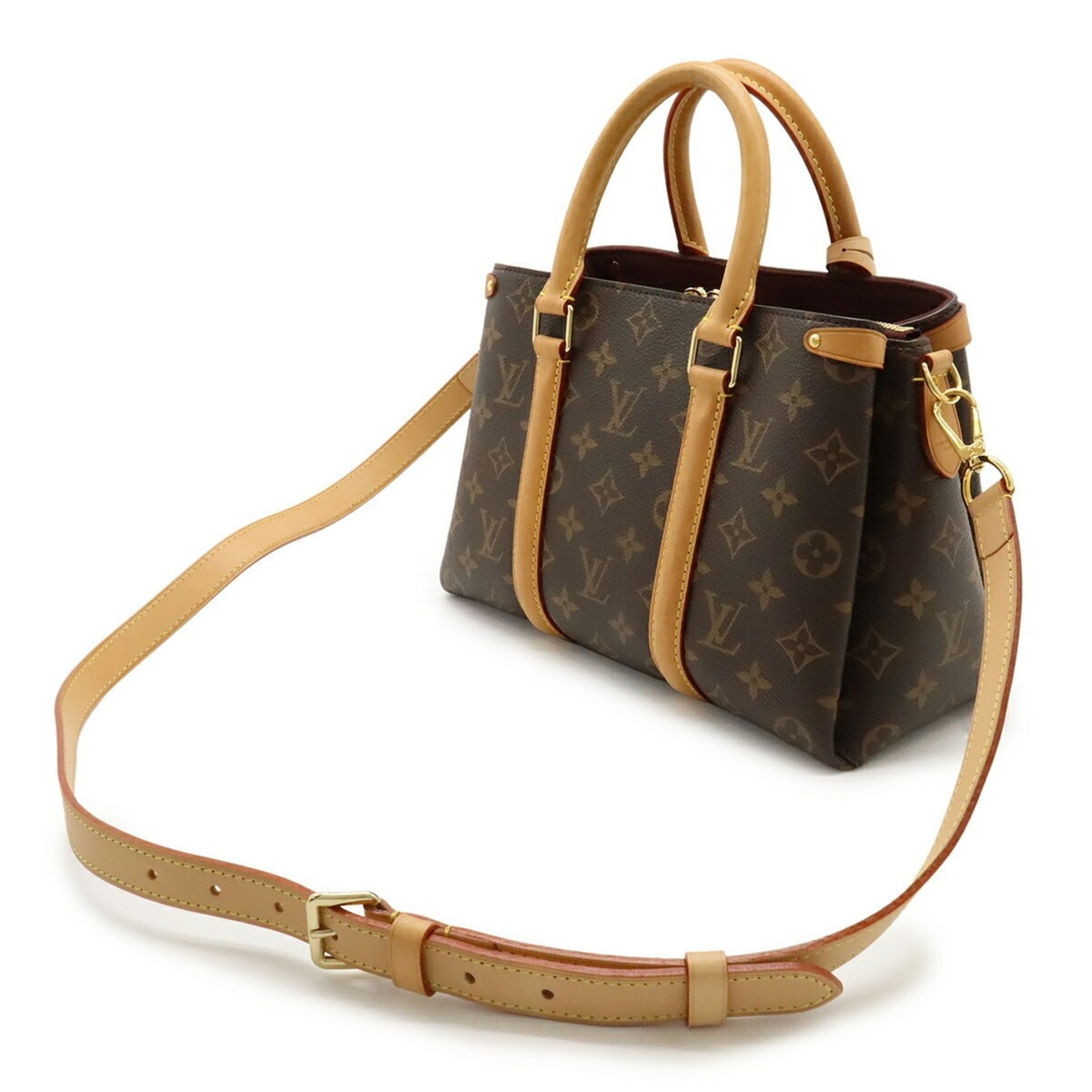 LOUIS VUITTON Monogram Soufflot BB Handbag/Shoulder Bag, Brown