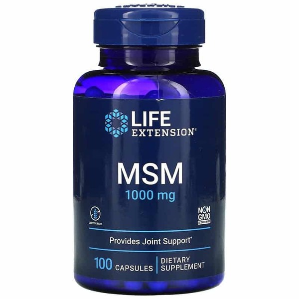 Life Extension MSM (Methylsulfonylmethan, GelenkunterstüTzung) 100 Kapseln-image