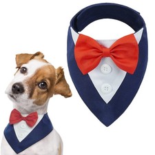 Dog Tuxedo for Medium Dogs,Dog Formal Suit Dogs Attire Pet Bow Tie Puppy Part...