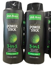 Power Stick 3-in-1 Shampoo Conditioner Body Wash 22.5 oz Pack Of 2 Free Shipping 0.89 per gallon