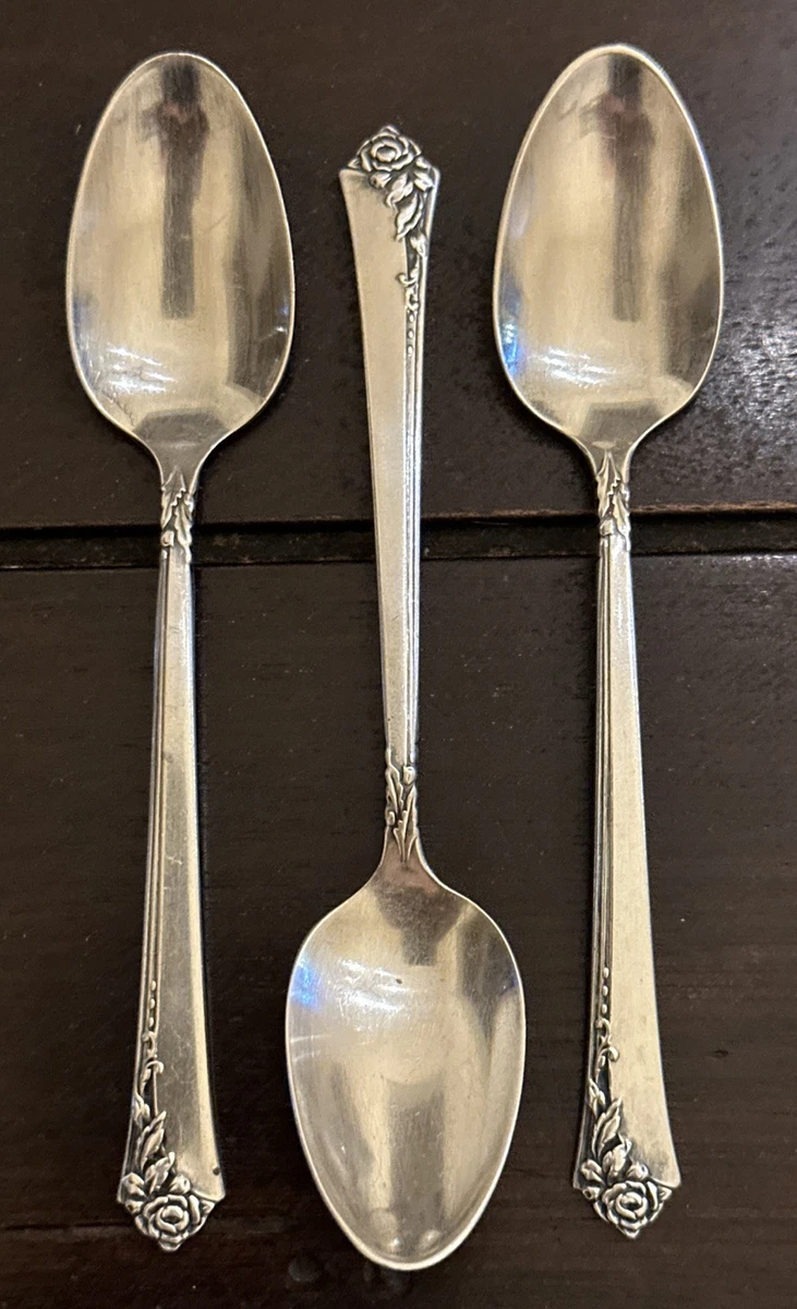 Damask Rose Spoon Antique US Sterling Silver for sale | eBay