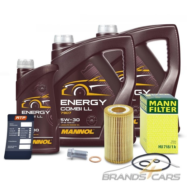 Mann ÖLfilter + 11L 5W-30 FÜR Mercedes Sprinter V-KLASSE Viano Vito W638 W639-image