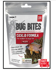 Fluval Bug Bites Cichlid Fish Food, Pellets for Medium to Large Sized Fish, 3.53