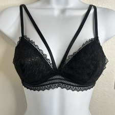 Victoria  s Secret Black Lace Bralette Bra Size Small NWT